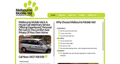 Desktop Screenshot of melbournemobilevet.com.au